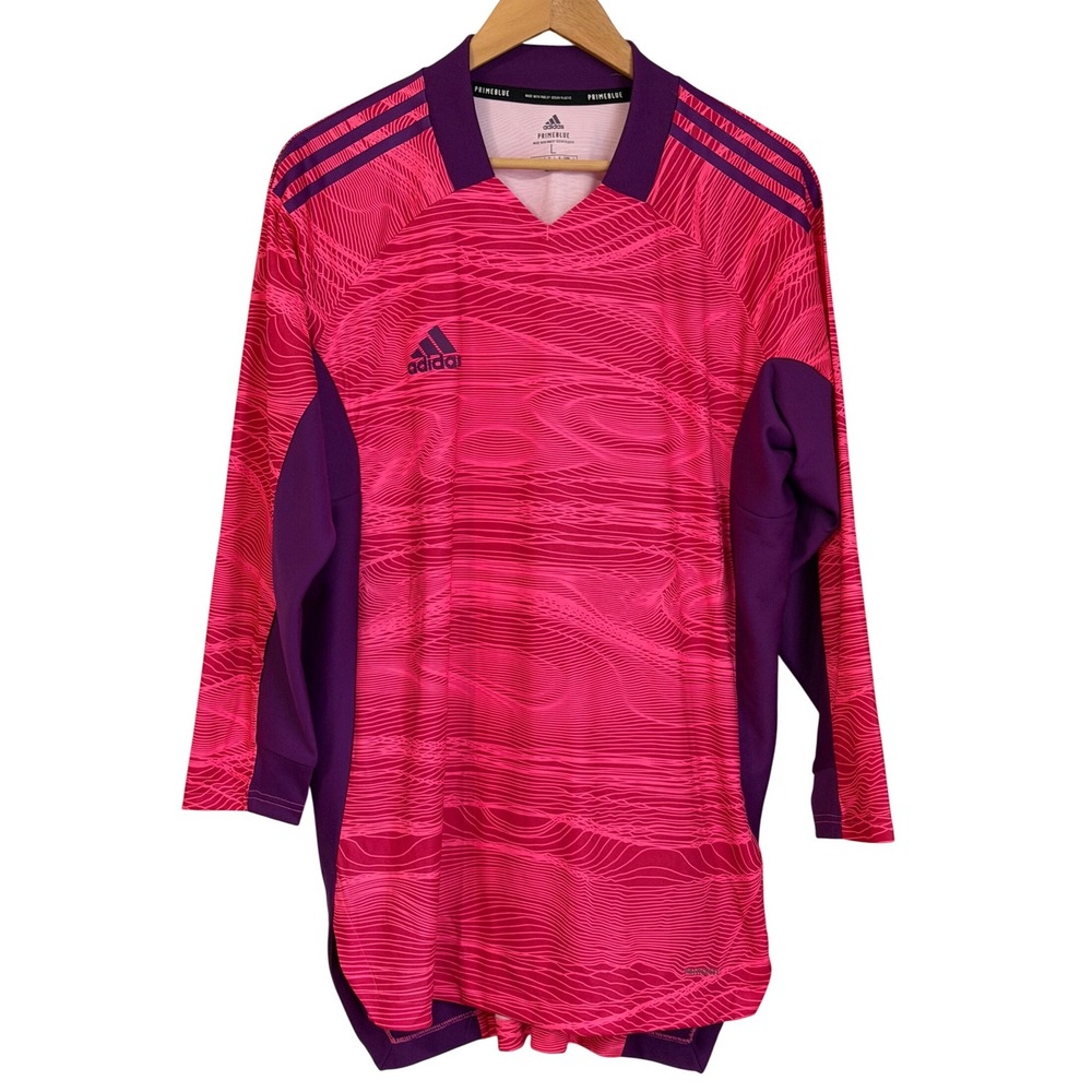 Adidas Condivo 21 Goalkeeper Jersey Mens Size L Pink Purple‎ Soccer Futbol NWT